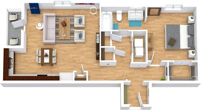 Unit 1307 floor plan